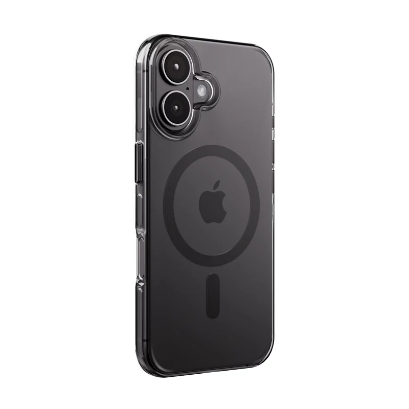 Crong Clear MAG Pro Θήκη για Apple iPhone 16, MagSafe, Μαύρη