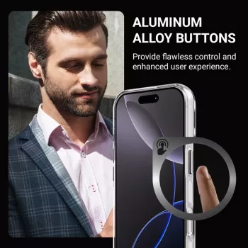 Crong Clear MAG Pro Θήκη για iPhone 16 Pro, MagSafe, Διάφανη