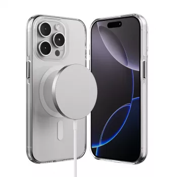 Crong Clear MAG Pro Θήκη για Apple iPhone 15 Pro με MagSafe (Διάφανη)