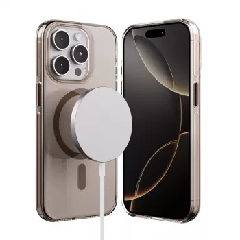 Crong Clear MAG Pro Θήκη για iPhone 15 Pro με MagSafe (Wüstenfarbe)