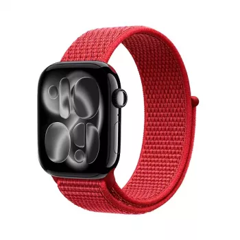 Crong Nylon Sport Loop για Apple Watch 38/40/41/42 mm Κόκκινο