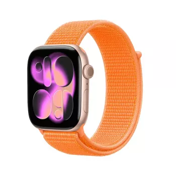 Crong Nylon Sport Loop για Apple Watch 38/40/41/42 mm Πορτοκαλί
