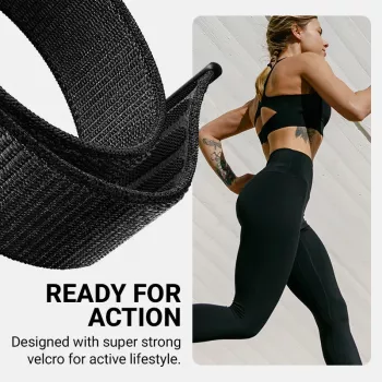 Crong Nylon Λουράκι για Apple Watch 38/40/41/42 mm Μπλε