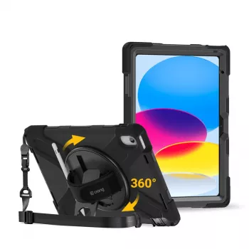 Crong Defender Plus θήκη για iPad 11 A16 (2025) / 10,9 ιντσών (2022) μαύρο