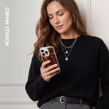 Crong Deluxe MAG Cover - Θήκη πλάτης για Apple iPhone 16 Pro, MagSafe, μοτίβο χελώνας