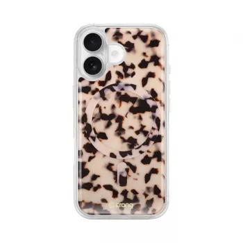 Crong Deluxe MAG Cover - Θήκη πλάτης για Apple iPhone 17, MagSafe, Blonde Tortoise