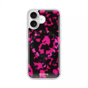 Crong Deluxe MAG Cover - Θήκη πλάτης για Apple iPhone 17, MagSafe, Pink Tortoise