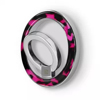 Crong Deluxe RING Holder - Μαγνητικός Δακτύλιος Τηλεφώνου MagSafe (Pink Tortoise)