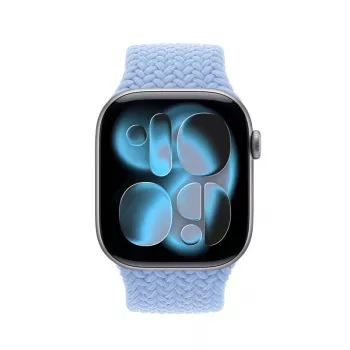 Crong Wave Band Πλεκτό Νάιλον Solo Loop για Apple Watch 38/40/41/42 mm Μπλε