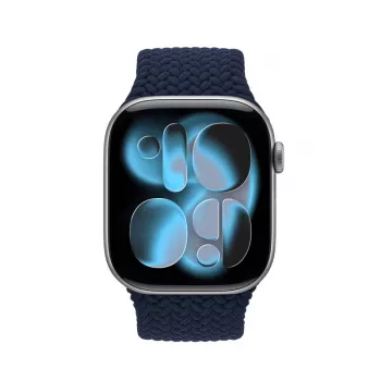 Crong Wave Band Πλεκτό Υφασμάτινο Λουράκι για Apple Watch 38/40/41/42 mm (Navy Blue)