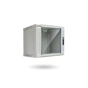 RACKTEL RL-6609WR-G Θήκη Τοίχου Ερμάριο Δικτύου 9U 600x600mm, Γκρι (RAL 7035)