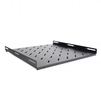 RACKTEL RL-P800S Σταθερό ράφι rack 1U 19 ιντσών βάθους 800mm αντοχής 80kg μαύρο