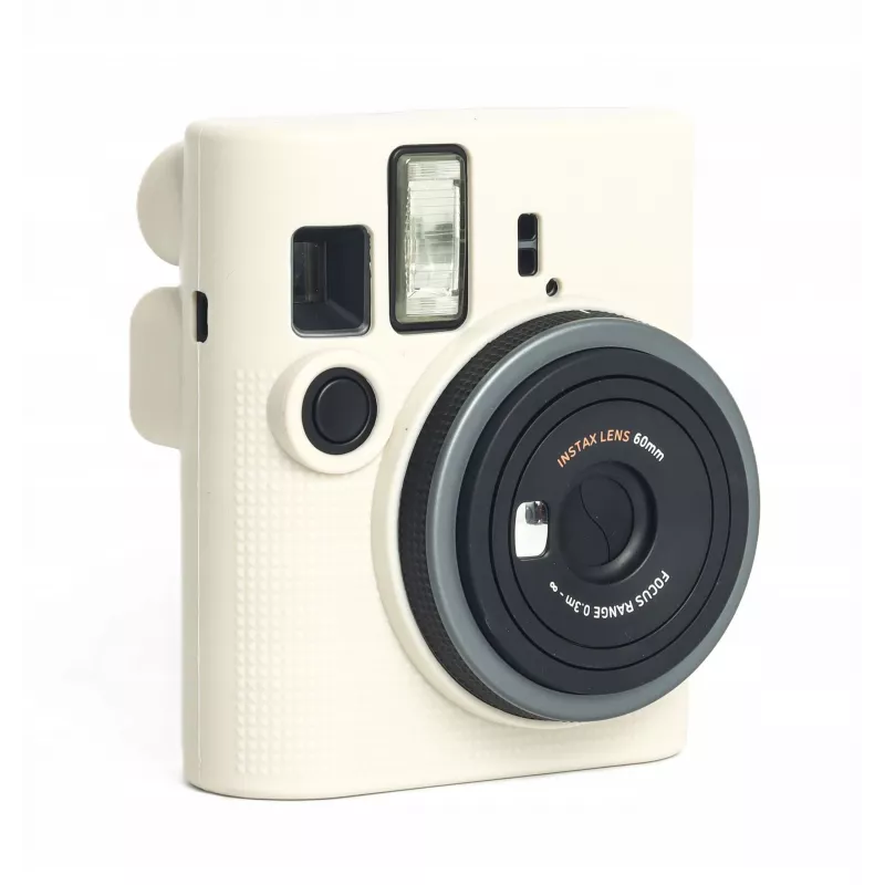 LOVEINSTANT Προστατευτική θήκη σιλικόνης για Fujifilm Instax Mini 41 - Λευκό/Μπεζ