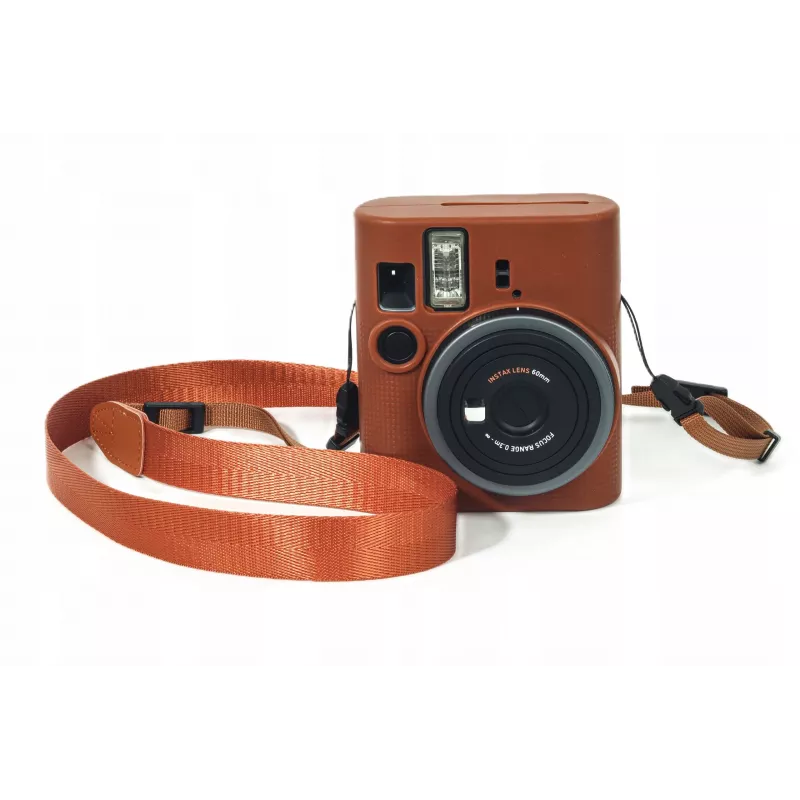 LOVEINSTANT Θήκη Σιλικόνης για Fujifilm Instax Mini 41 - Καφέ