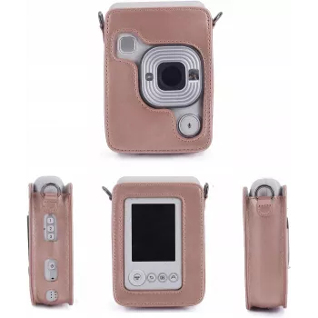 LOVEINSTANT Θήκη Προστασίας για Fujifilm Instax Mini LiPlay - Γυαλιστερό Ροζ