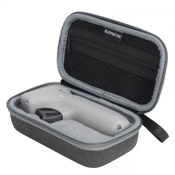 SUNNYLIFE Θήκη Προστασίας για DJI Motion Controller - Ημίσκληρη Τσάντα Μεταφοράς PU Δέρματος EVA (Μαύρο)