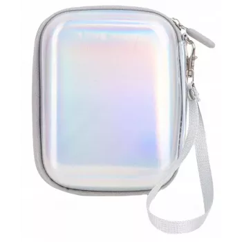 LOVEINSTANT Θήκη PU Δέρματος Sparkle Silver για Fujifilm Instax Mini Evo / Mini Liplay / Mini Link