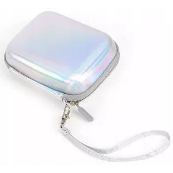 LOVEINSTANT Θήκη PU Δέρματος Sparkle Silver για Fujifilm Instax Mini Evo / Mini Liplay / Mini Link