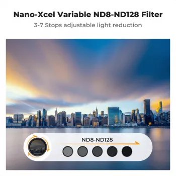 KF X Fader Μεταβλητό Φίλτρο ND 40.5mm ND8-ND128 Γκρι