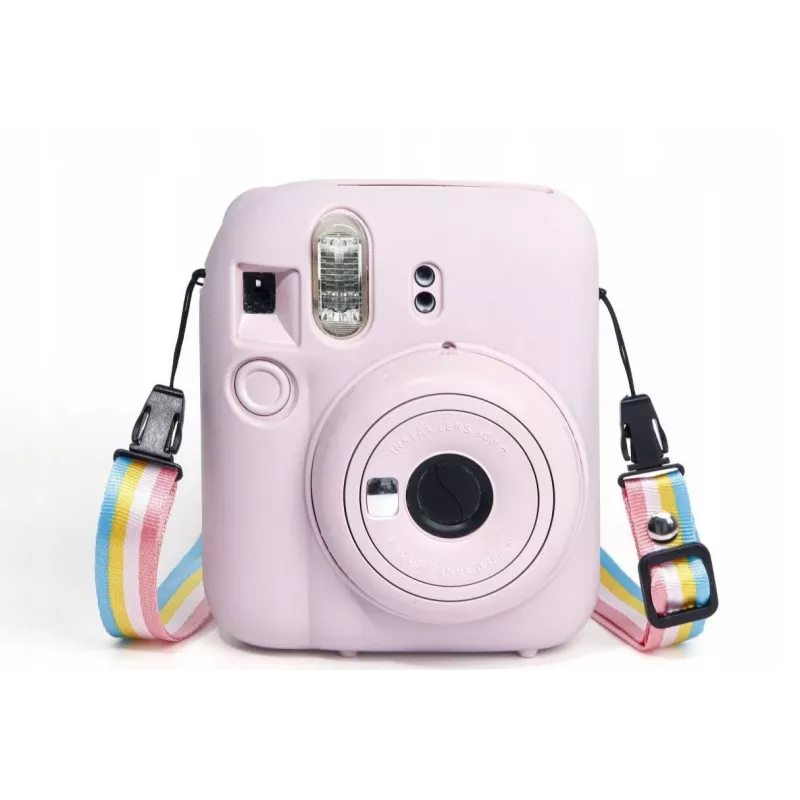 LOVEINSTANT Θήκη σιλικόνης για Fujifilm Instax Mini 12 - Ροζ