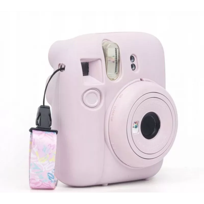 LOVEINSTANT Θήκη σιλικόνης για Fujifilm Instax Mini 12 - Ροζ