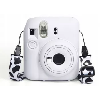LOVEINSTANT Θήκη σιλικόνης για Fujifilm Instax Mini 12 - Λευκό