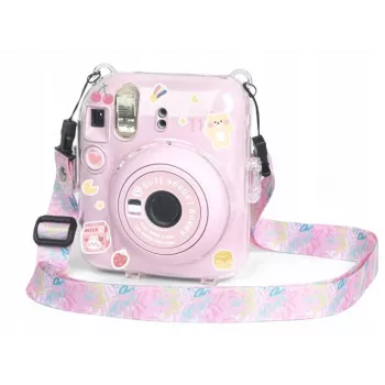 LOVEINSTANT Θήκη για Fujifilm Instax Mini 12 με αυτοκόλλητα - Yogurt Rabbit