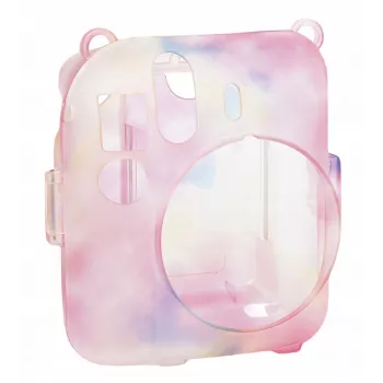 LOVEINSTANT Θήκη για Fujifilm Instax Mini 12 με θήκη φωτογραφιών, Σκούρο πολύχρωμο
