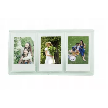 LOVEINSTANT Κορνίζα για 3 φωτογραφίες για κάμερες Zink / Fuji Instax Mini - Πράσινο