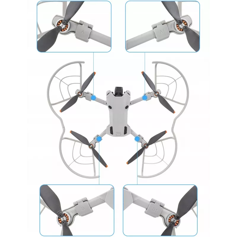 SUNNYLIFE Σετ προστασίας προπελών 4 τεμ. για DJI Mini 4 Pro γκρι