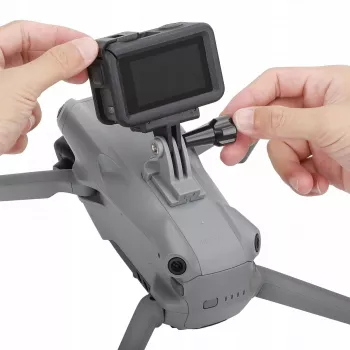 SUNNYLIFE Βάση action camera για DJI Air 3, GoPro, Insta360, SJCAM, Xiaomi - σπείρωμα 1/4 ίντσας, ταχυσύνδεσμος Clip-On, μαύρο