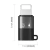 PULUZ Αντάπτορας Lightning σε USB-C OTG για iPhone, Μαύρο (PU649B)