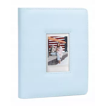LOVEINSTANT Άλμπουμ φωτογραφιών 288 φωτογραφιών για Fuji Instax Canon Xiaomi Polaroid HP Kodak Zink / παράθυρο στο κάλυμμα / μπλε