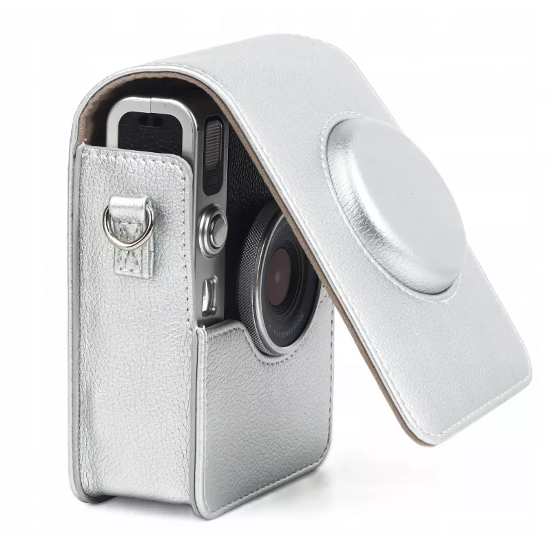 LOVEINSTANT Θήκη για Fujifilm Instax Mini Evo - ασημί