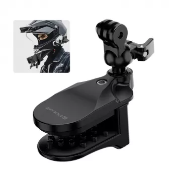PULUZ Βάση πηγουνιού κράνους μοτοσικλέτας για GoPro Hero 12 11 Mini 10 9 8 7 6 5 4 3+ Max - PU927B