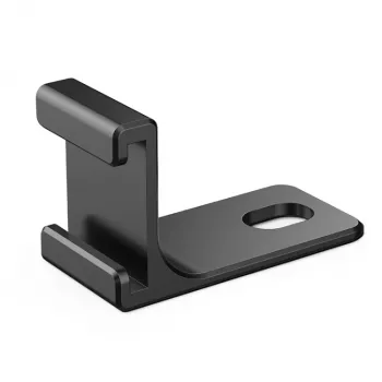 PULUZ Βάση Προσαρμογέα 1/4 ίντσας για Insta360 X5/X4/X3/One X2 - Μαύρο, Κράμα Αλουμινίου, Υποδοχή Cold Shoe