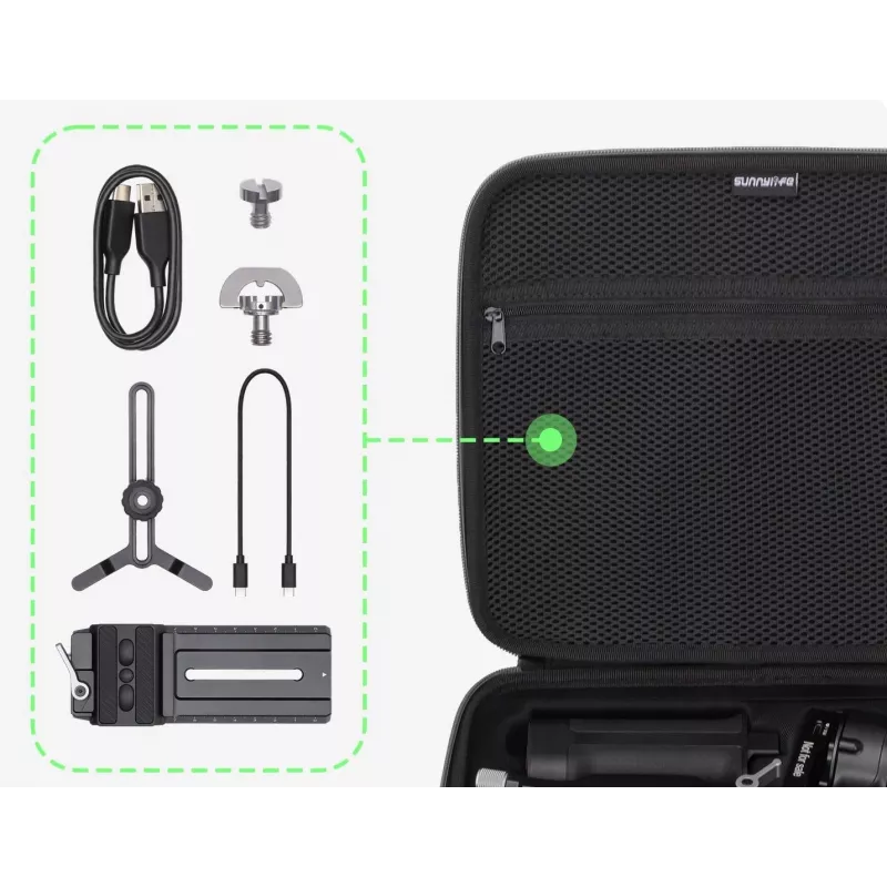 SUNNYLIFE Σκληρή θήκη μεταφοράς για DJI RS 4 Gimbal - Μαύρο