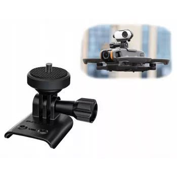 SUNNYLIFE Βάση κάμερας για DJI Avata 2, GoPro & σπείρωμα 1/4 ίντσας, Μαύρο/Γκρι