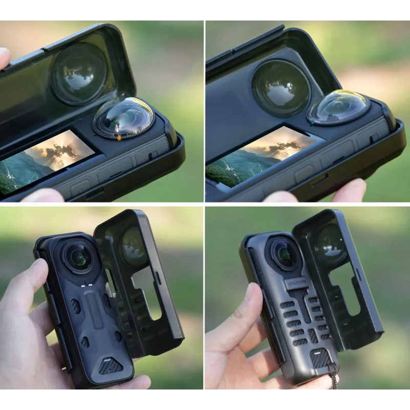 SUNNYLIFE Σκληρή προστατευτική θήκη για action camera Insta360 X4 - Μαύρο