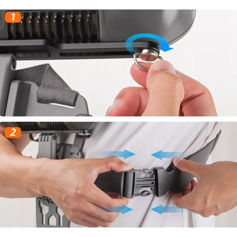 SUNNYLIFE Ιμάντας στήθους για τηλεχειριστήριο DJI RC Plus - Μαύρο