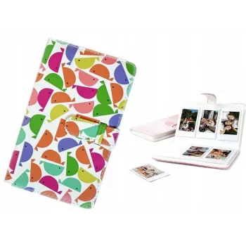 LOVEINSTANT Φωτογραφικό άλμπουμ για Fujifilm Instax Mini 12 40 11 9 8 7 Evo Liplay Link - 96 φωτογραφίες - Σχέδιο φάλαινας