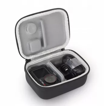 SUNNYLIFE θήκη μεταφοράς προστασίας για DJI Osmo Action 3, 4, 5 Pro - σκληρό κέλυφος EVA, αντιχτυπητικό, μαύρο