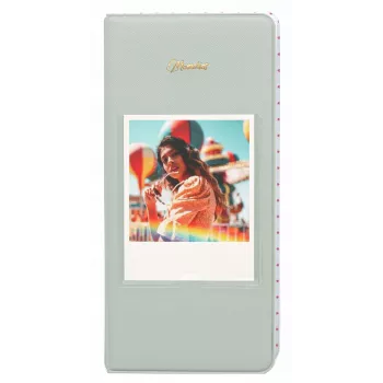 LOVEINSTANT Φωτοάλμπουμ 64 Φωτογραφιών για Fuji Instax Wide, Square, Polaroid 600, SX-70, Now - Πράσινο