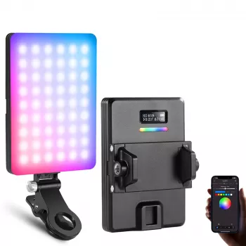 NEEWER VL67C RGB LED Video Light 5W με Κλιπ Κινητού και Έλεγχο μέσω Bluetooth App