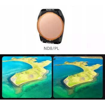 SUNNYLIFE Υβριδικό Φίλτρο 2-in-1 Polarizing PL + Γκρι ND8 για DJI Air 3S / 3 + Θήκη Fi923-8p
