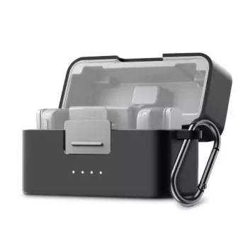 PULUZ Θήκη Προστασίας από Σιλικόνη για DJI Mic Mini Θήκη Φόρτισης - Μαύρο