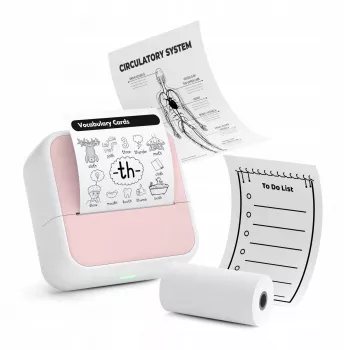 LOVEINSTANT S1 Bluetooth Θερμικός Εκτυπωτής για Φωτογραφίες, Αυτοκόλλητα, Σημειώσεις, Ετικέτες, 53mm, 203dpi, Ροζ