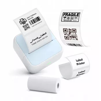 LOVEINSTANT S1 θερμικός εκτυπωτής Bluetooth για φωτογραφίες, αυτοκόλλητα, σημειώσεις, ετικέτες, 53mm, 203dpi, μπλε