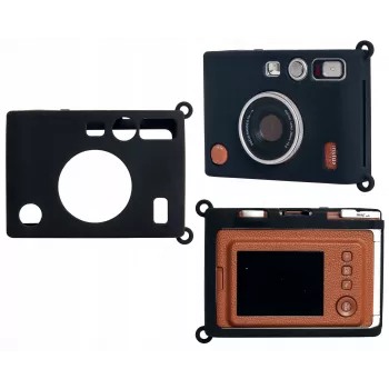 LOVEINSTANT θήκη σιλικόνης για Fujifilm Instax Mini Evo - μαύρο
