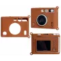 LOVEINSTANT θήκη σιλικόνης για Fujifilm Instax Mini Evo - καφέ